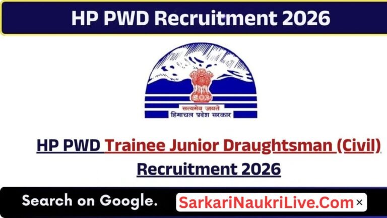 HPPWD Recruitment 2026