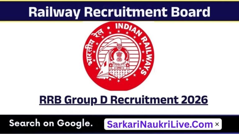 RRB Railway Group D Recruitment
