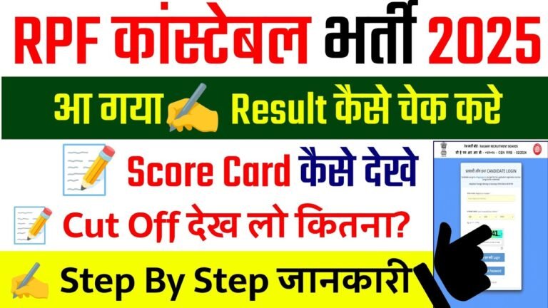 RPF Constable Result