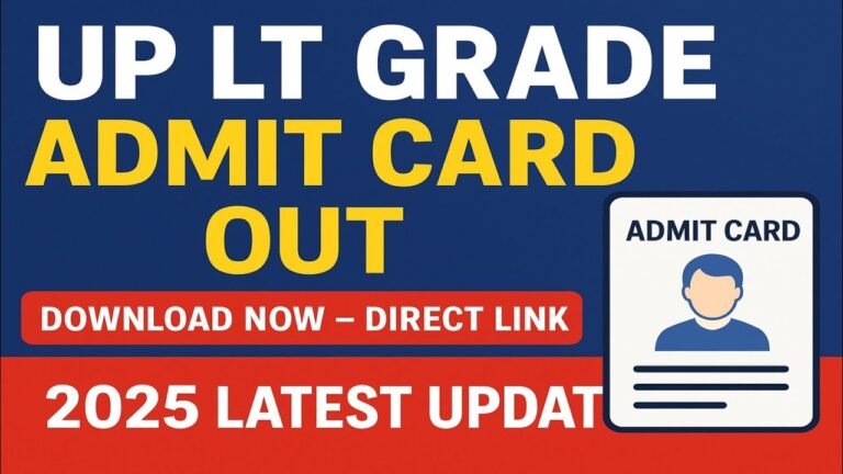 UP LT Grade Teacher Admit Card