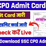 SSC CPO SI Admit Card