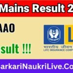 LIC AE and AAO Result